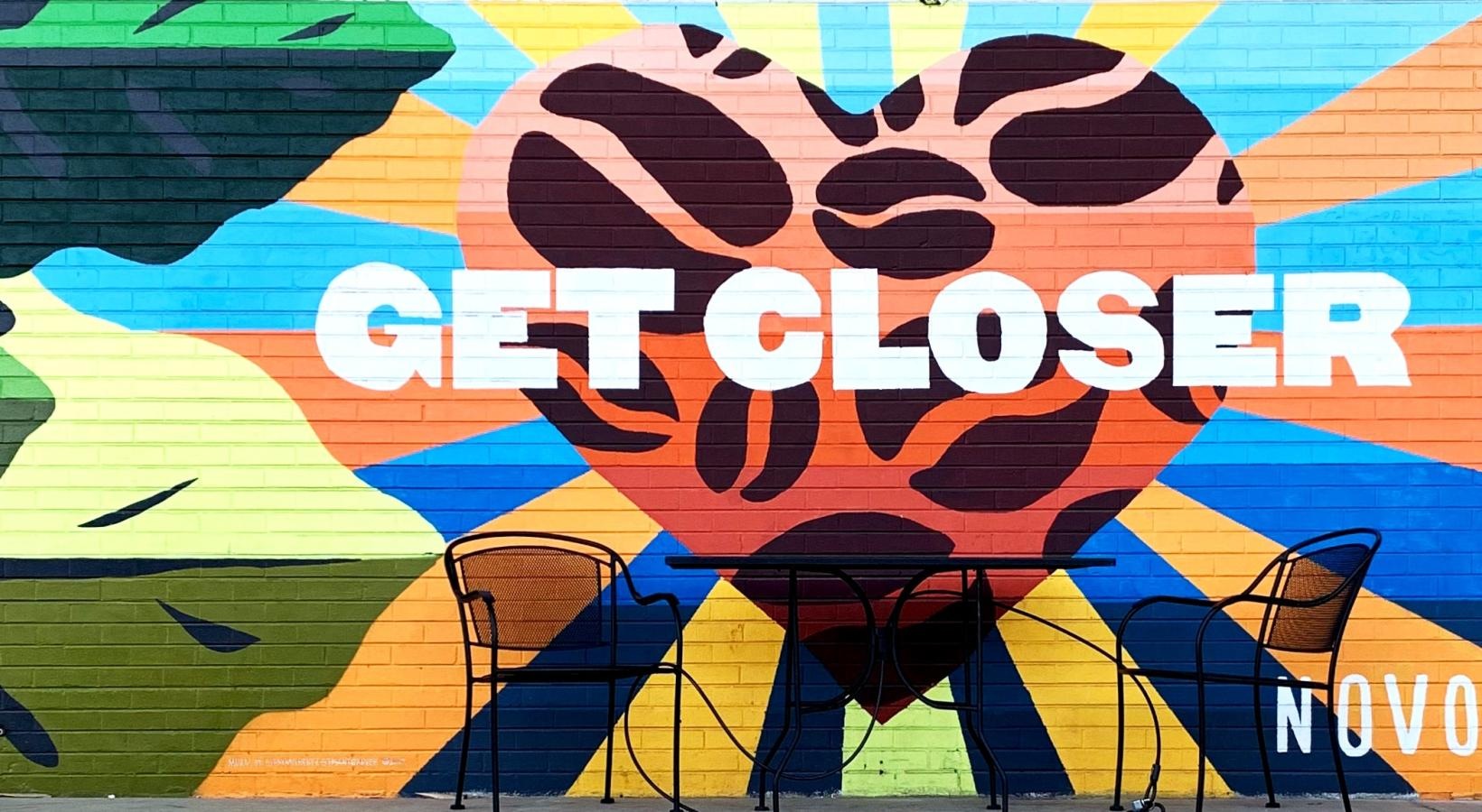 Settle into comfort at FoundryLine a wall with graffiti